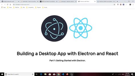 electron react desktop app.